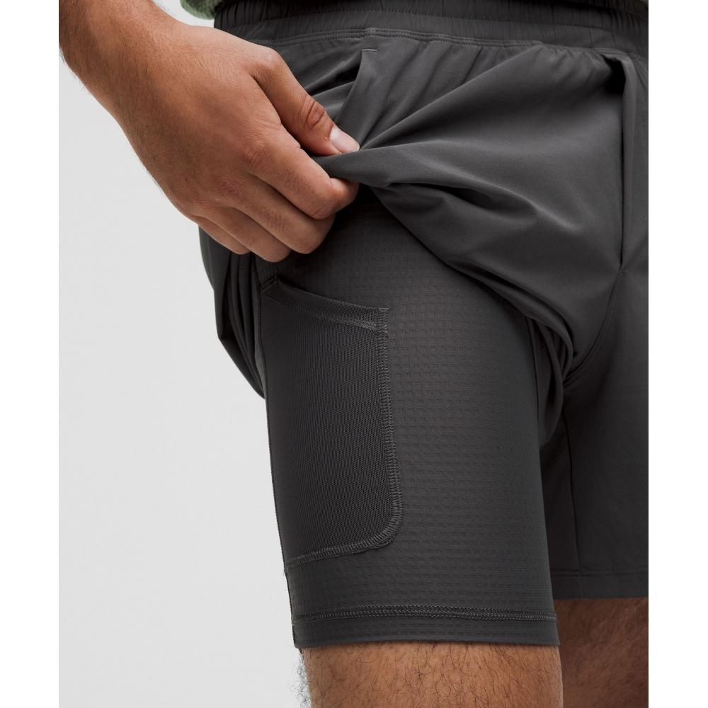 Lululemon Pace Breaker Lined Short 5  Graphite Grey