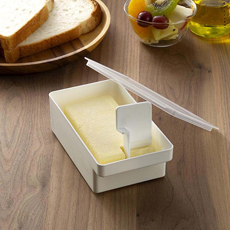 Japan Butter Box Cutting Organizer With Lid Cheese Preserving Box Serving Tools Kitchen Box Cheese Cutter Crisper Box