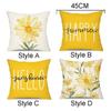 INS Style Throw Pillowcase Square Pillow Cover Flower Printing Cushion Cover  Living Room/Office