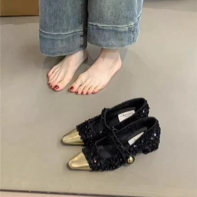 Temperament Mary Jane Shoes Women's Spring 2025 New High-end Skirt Pink Shoes