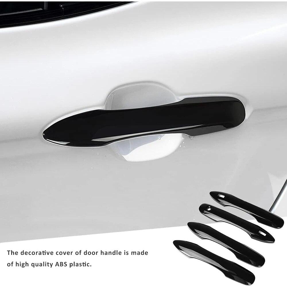 4x for Toyota Yaris Cross Hybrid 2022 2023 XP210 Stickers   Glossy Black Car Door Handle Cover Trim Styling Accessories