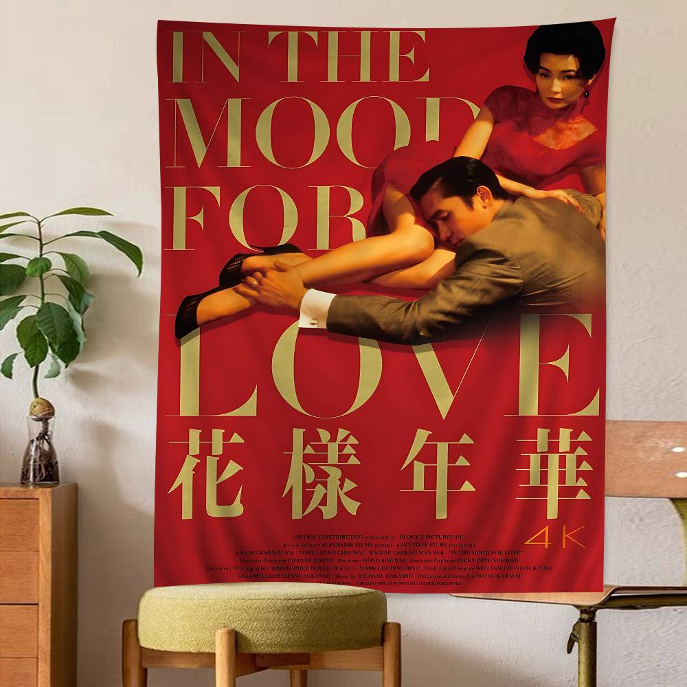 Classic Movie In The Mood For Lov Cartoon Tapestry Art Science Fiction Room Home Decor Wall Hanging Home Decor