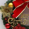 Christmas Door Decor Wreaths Realistic Hanging Wreath Garland Decoration Versatile Bow/Berry/Santa/Reindeer for Home Party Decor