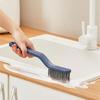 Multiuse Stiff Bristle Bathroom Brush With BuiltIn Hair Remover For Tight Space Corners Floor Efficient Cleaning 2Pcs