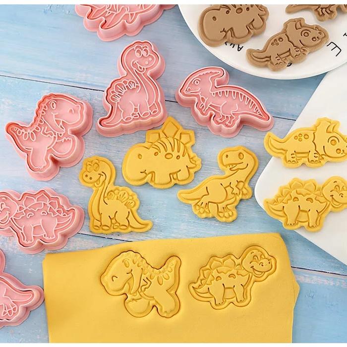 Dinosaur Stamp Cutters Molds 8pcs