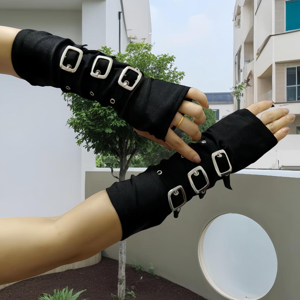 Dark Punk Millennium Hot Girl Cosplay Wristbands & Gloves