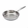 Stainless Steel Frying Pan Metal Utensil Uncoated ScratchResistant Hammered Skillet for