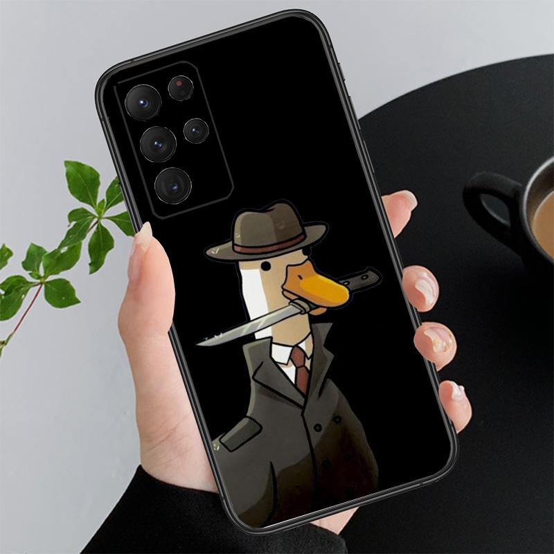 Cartoon Duck Phone Case For Samsung A15 A35 A55 A52 A53 A54 A33 A34 A25 A05S A16 A14 A05 A13 M15 M55 M35