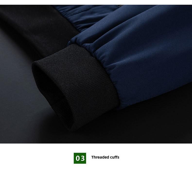 Herren Frühling/Herbst Freizeitjacke im koreanischen Stil mit Reißverschluss