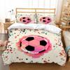 Football Printed Quilt Cover Household Bedding Set Down Quilt Cover Bedding Set Quilt Cover and Pillowcase Full Size Bedding