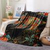 1PC Underwater World  Print FlAannel Blanket, High Quality Comfortable for All Seasons, Home Decor, Warmth and Comfort