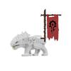 MOC Mediaeval Times Building Blocks Orc Mounts Wolf Flags Army Soldiers Character Accessories Bricks Animal Toys Gifts R064 DIY