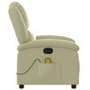 Massage Chair Relax Chair Genuine Leather Cream