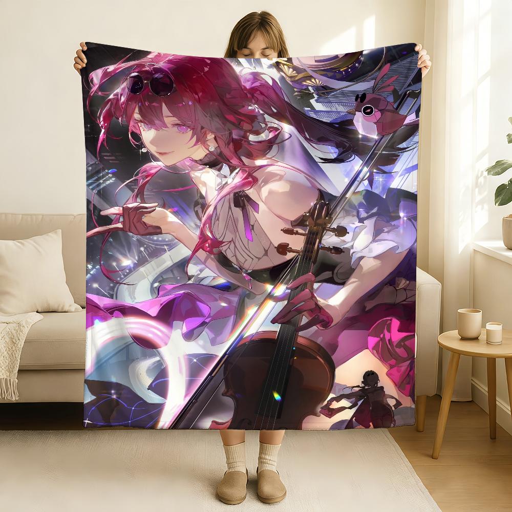 Game Honkai Star Rail Kafka Blanket Soft and Skin Friendly For Couch Bed Napping Bedspread All Seasons Comforter