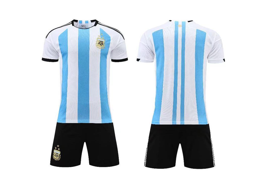 22-23 Argentina Home National Team Football Jersey Set Men'S Jersey Jersey Adult Children'S Clothing Size 14-2Xl