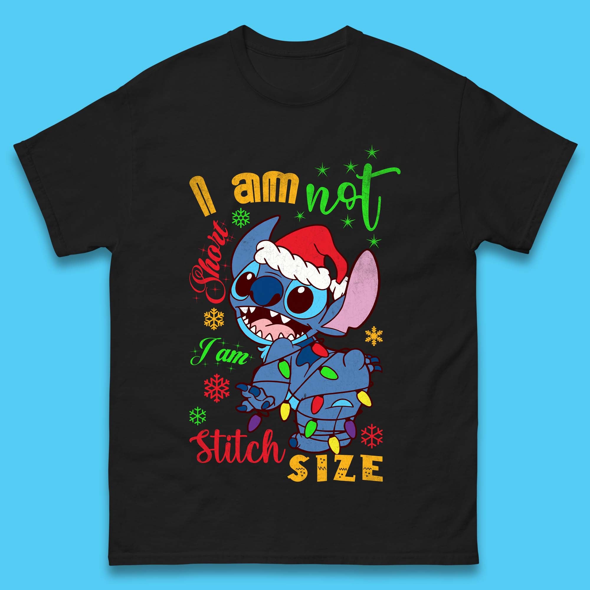 

Stitch Size Christmas Mens T-Shirt Womens Tops Tees XL