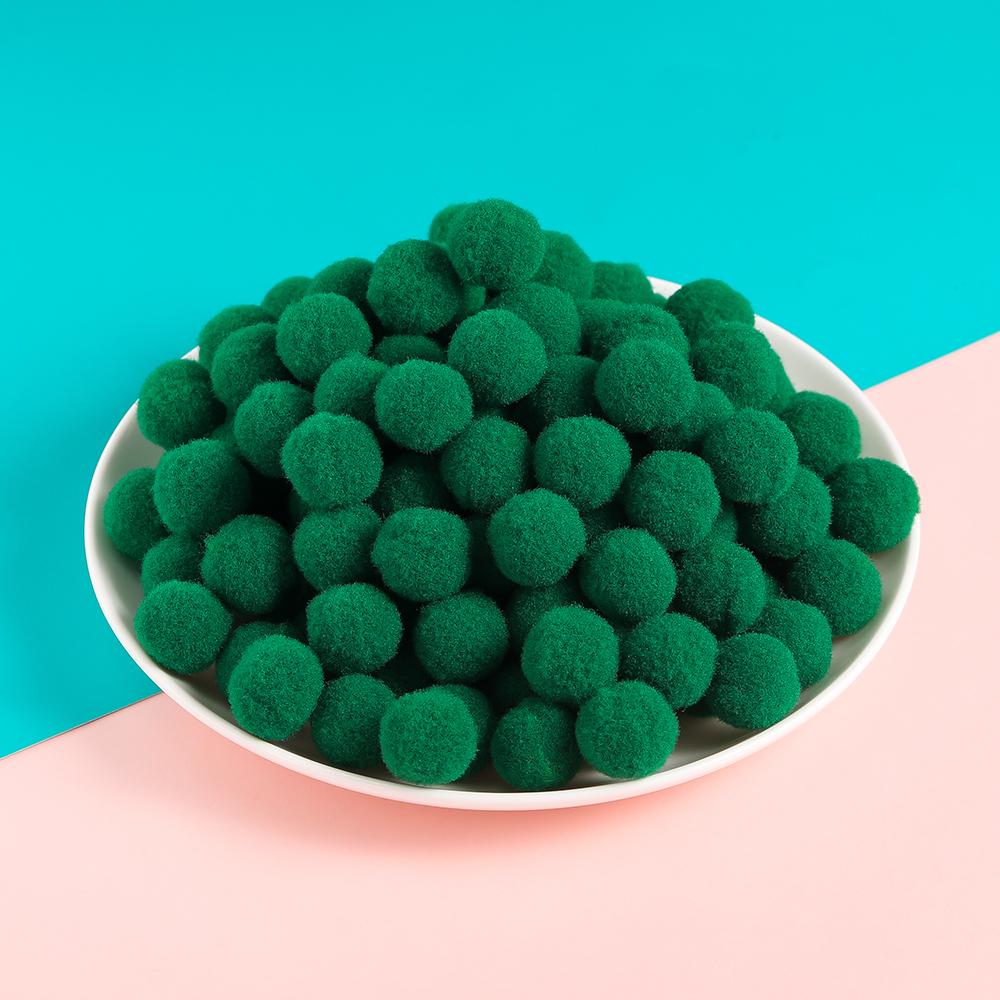 50pcs 10/15mm Multicolor Soft Fluffy Ball Pompom Plush Balls for DIY Sewing Holiday Decorations and Jewelry Making Supplies