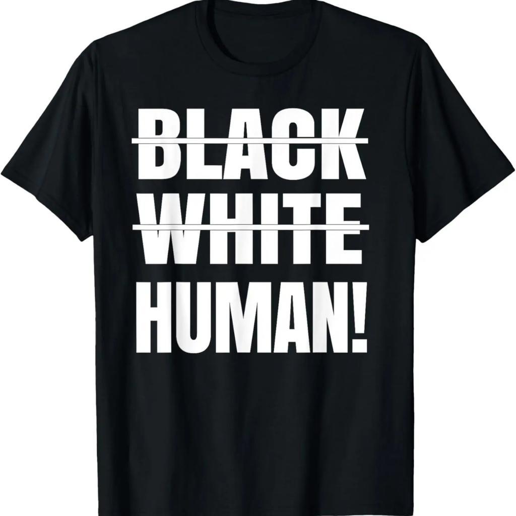 Black White Human T-Shirt