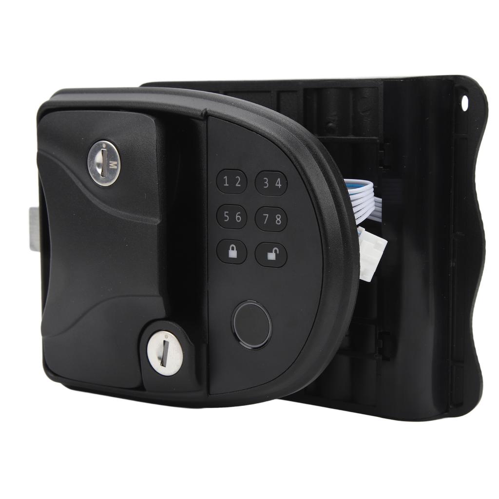 RV Keyless Entry Keypad Remote Control Door Digital Lock Latch Handle Deadbolt Set for Campers 5th W