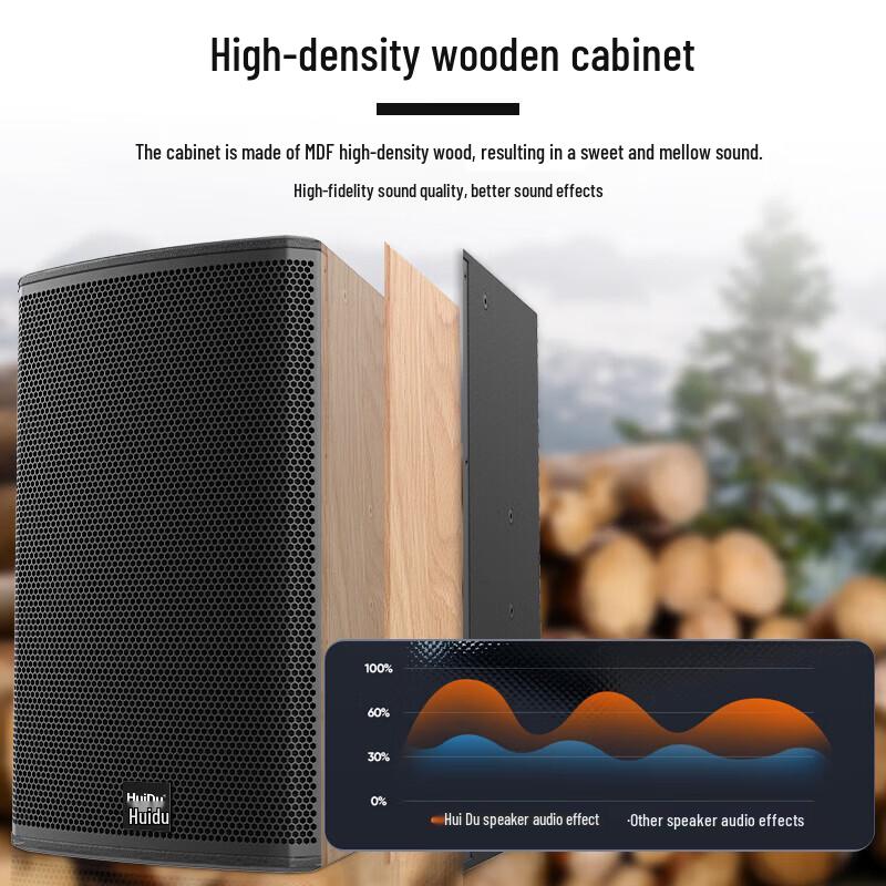 HUIDU MK-10 Professional 10-inch Full-range Speaker CN plug (adapter included) (CN version)