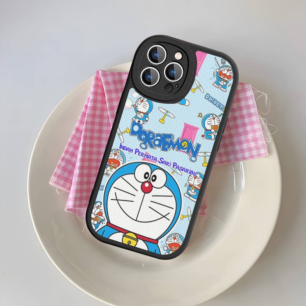 Cartoon D-Doraemons Phone Cover For IPhone 11 12 13 14 15 16 Pro Max Mini Plus Soft Leather Case
