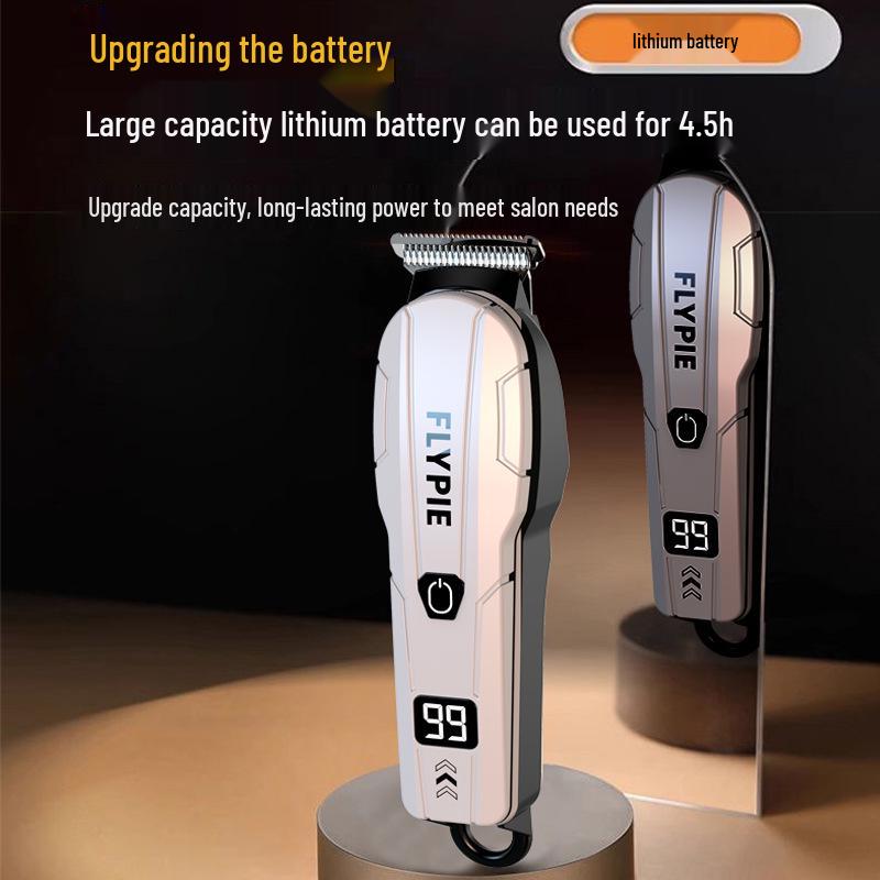 Wireless Digital Display Hair Clipper - Rechargeable Electric Barber Tool for Salon & Home Use