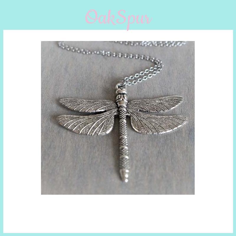 Dragonfly Pendant Necklace For Women With Geometric Alloy Design Summer Fashion Accessory