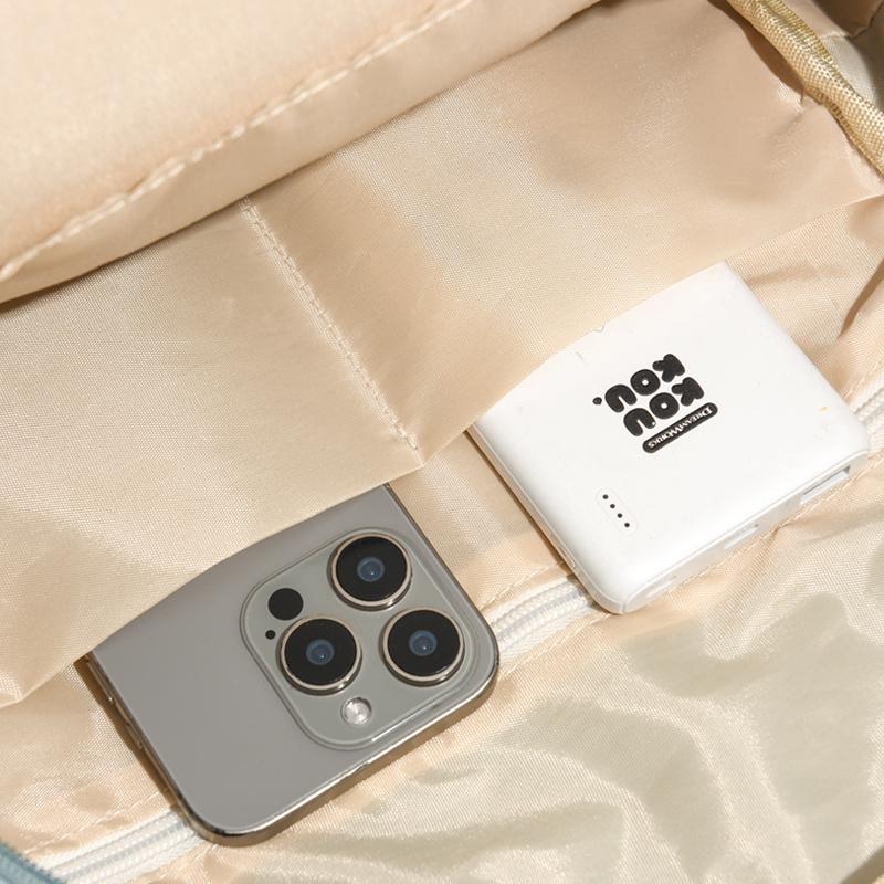 Outdoor Nylon Backpack Women Solid Color Backpack Student Schoolbag