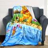 Piglet Adventure Flannel Blanket Super Soft Warm Cozy Blanket For Sofa Bed Office Travel Allseason Home Decor Gift