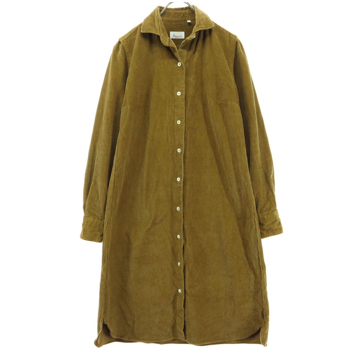 

giannetta made in Italy Long sleeve Corduroy Long dress S Brown Women Used