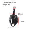 0.3-6.5mm Hex Shank Quick-Change Self-Centering Drill Chuck for 3.6 Electric Grinder
