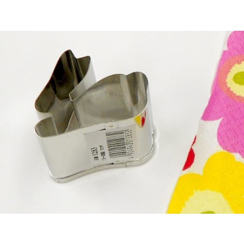 Tiger Crown Cookie Cutter, Silver, 46 x 36 x 43mm, Rabbit, 18-8 Stainless Steel, Animal Design, 1283