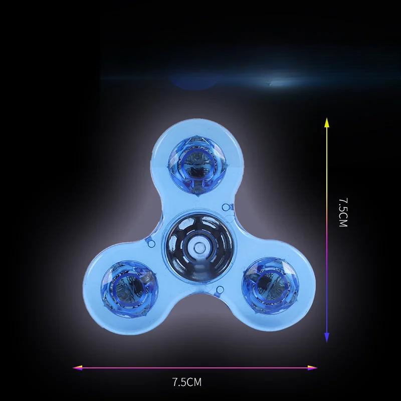 Luminous LED Light Fidget Spinner Hand Top Spinners Glow In Dark Light EDC Figet Spiner Finger Stress Relief Toys