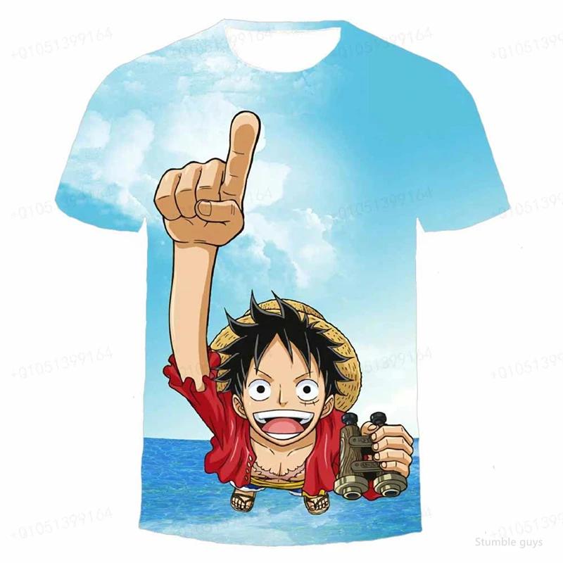 Men's One Piece Anime Tee Robin Art Print Boys Clothes Girls Short Sleeve Men Jersey Casual Lightweight