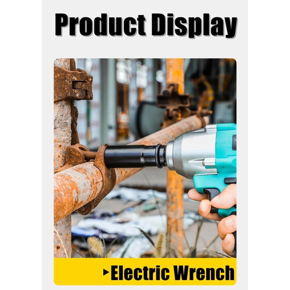 Cheie tubulară adâncă cu impact cu pătrat de 1/2" Cheie tubulară metrică Cheie tubulară adâncă cu impact Cap de cheie pneumatică Unelte pentru demontarea anvelopelor