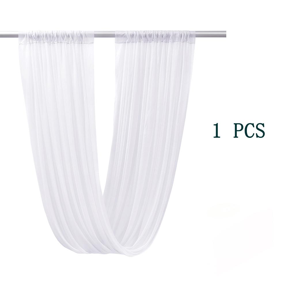 

Ceiling Drapes Wrinkle-Free Fabric Long Tent Draping Curtains for Weddings Photo Backgrounds Decorations Birthday Party Home 75x300cm білий