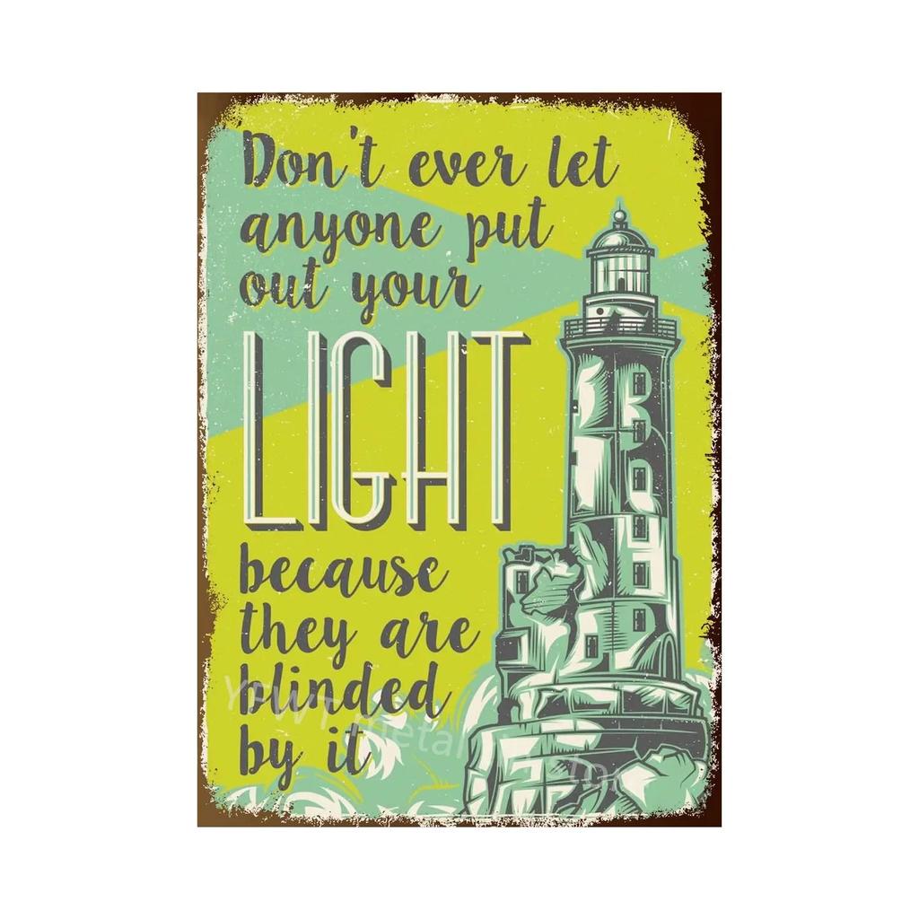 1pc Anchor Navigation Tin Sign Metal Signs Vintage Nautical Dream Art for Beach Beach House Seaside Man Cave Wall Decoration