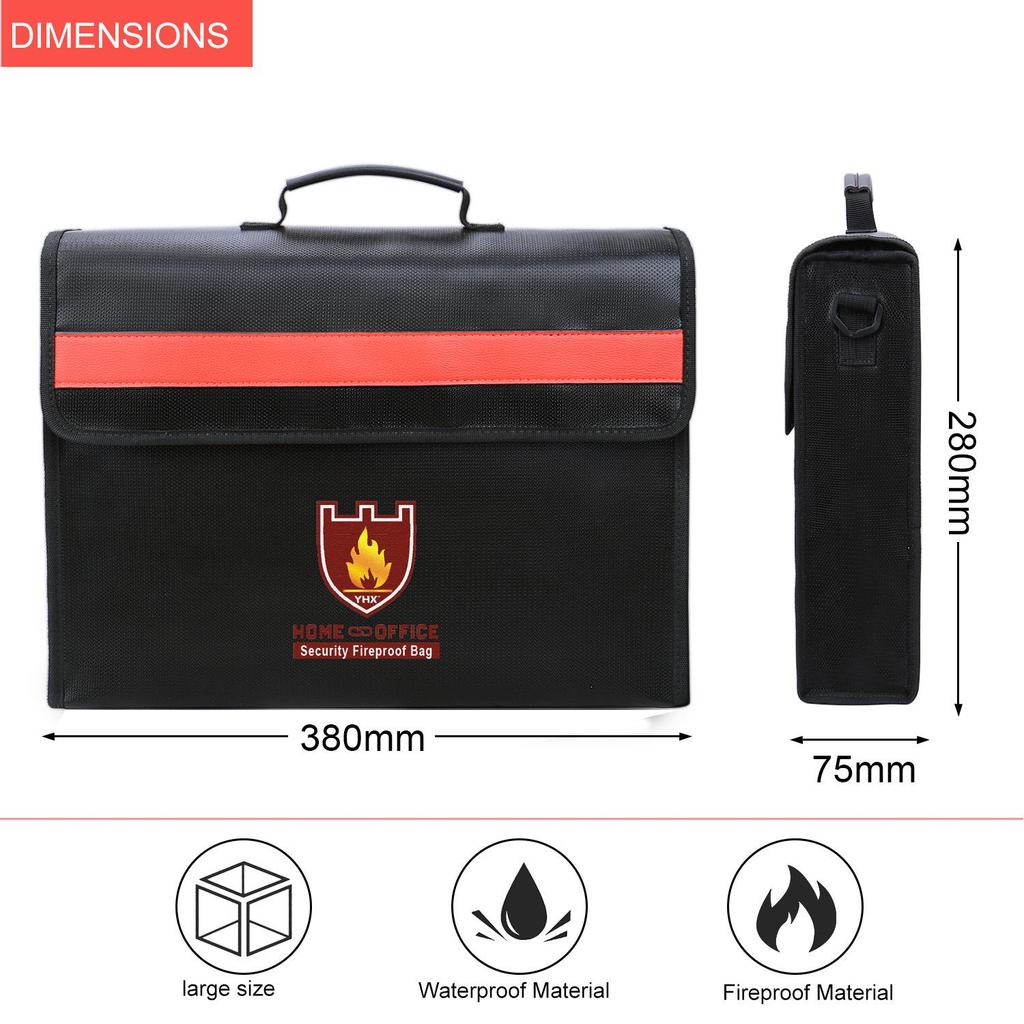 Top-Selling Fireproof and Waterproof Document Storage Bag for Valuable Files