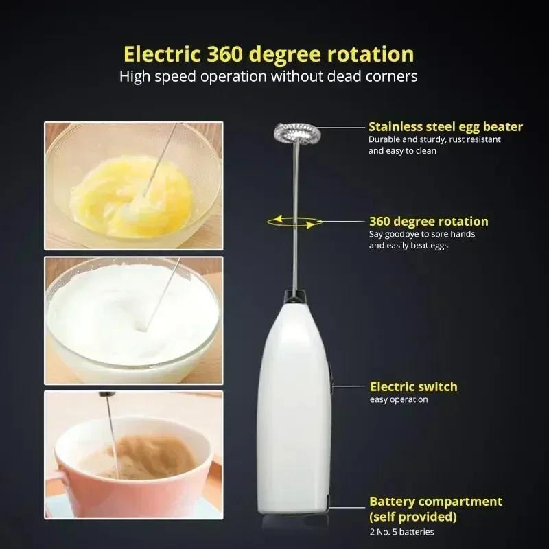 Mini elektrický šlehací šlehač napěňovač Bezdrátový šlehač na kávu Ruční šlehač vajec Mixér na napěňování cappuccina Kuchyňské šlehače