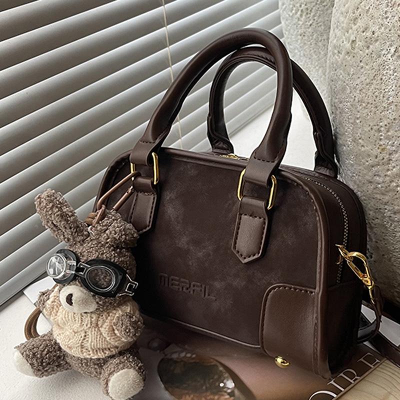 Simple Retro Small Bag Women's Autumn New Fashion One-shoulder Crossbody Bag Women's Hand-held Commuter Pillow Bag