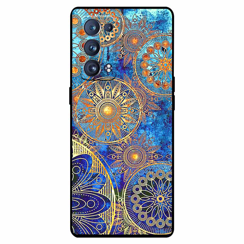 For Oppo Reno 6 Pro 5G Case Snapdragon Shockproof Soft Silicone TPU Back Cover For Oppo Reno 6 Pro CPH2247 Phone Cases Cute Capa