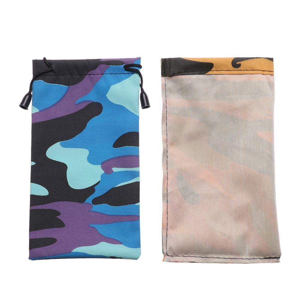 5Pcs Random Color New Waterproof  Eyeglass Container Eyewear Bag Glasses Cloth Bags Reading Glasses Cases