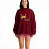 European Heavyweight Women's High Neck Loose Hoodie - Autumn Collection