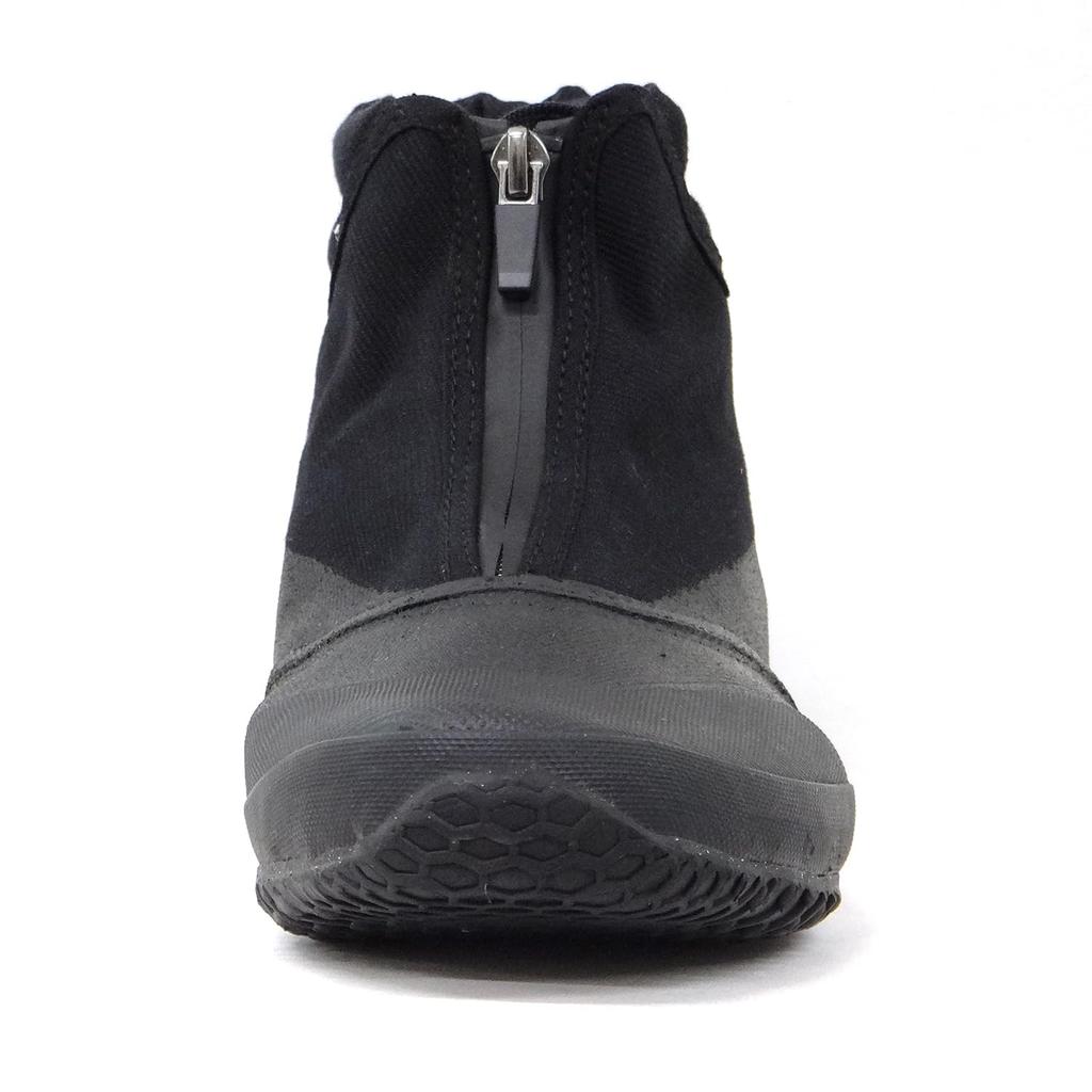 Rikioh Tabic II Coat Water-Repellent Work Boots with Zipper Closure and Two Cushions (Black, Size 28.0 Cm)