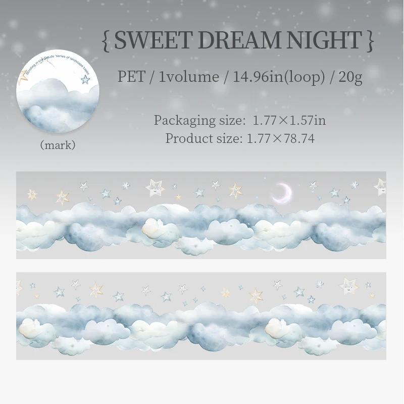 

1 рулон/ Тема Облака Тема Милая Мультяшная Наклейка Сделай Сам Декоративный Материал Коллажная Бумага Материал для Скрапбукинга Ручная работа Дневник Альбом