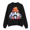 Women's Casual Fashion Round Neck Long Sleeve Halloween Printed Sweatshirt