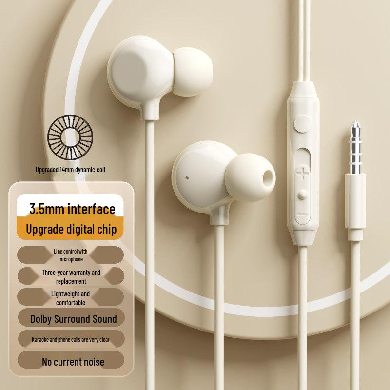 Er Ye Wired In-Ear Type-C Sleep Earphones for Apple, Huawei, Xiaomi, Oppo, Honor