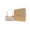 Coach Laurel 19 Coated Canvas Handbag Women Handbags Silver Beige CBH15-SVPWH