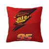 Custom Fashion Lightning McQueen Cartoon Cushion Cover 45x45cm Soft Pillow for Sofa Square Pillowcase