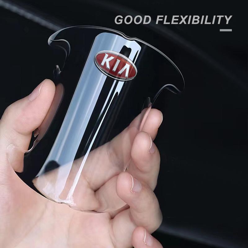 Car Door Handle Bowl Protector Transparent Anti-collision Strip Bumper Sticker For Kia Rio Ceed Sportage Cerato Soul Sorento K2 K5 Flip Car Accessorie